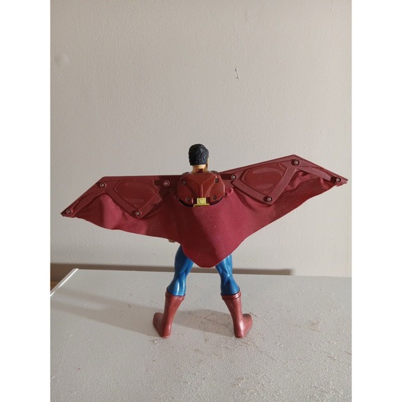 Vintage Superman Action Figure Arms And Wings Expand &Light Up Chest 12" Tall - Picture 2 of 4